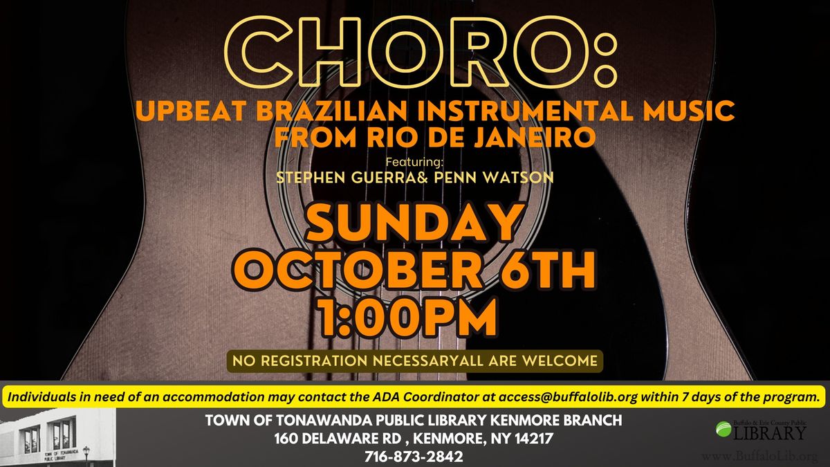 Choro: Upbeat Brazilian Instrumental Music from Rio de Janeiro, Brazil