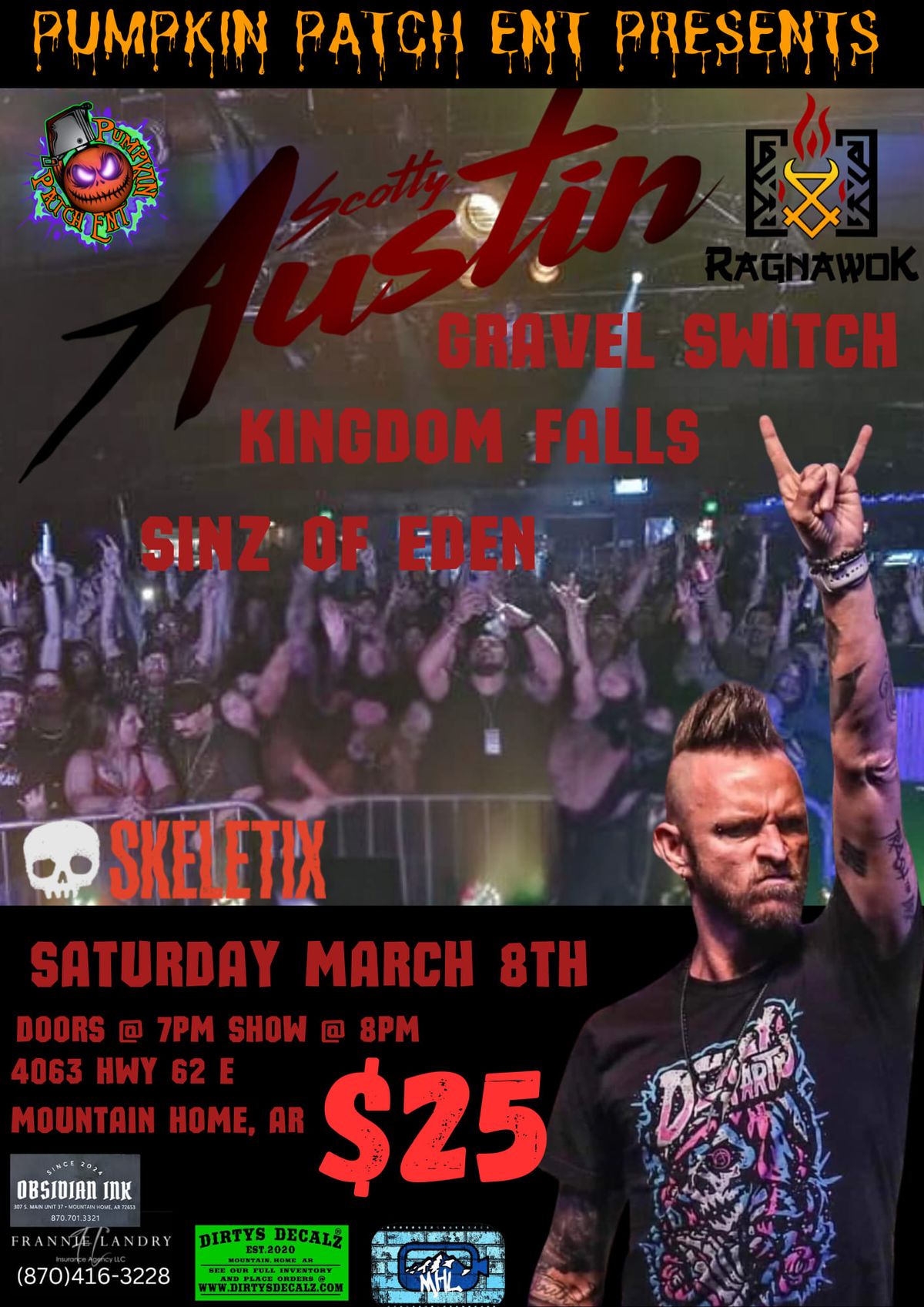 Scotty Austin former front man of Saving Abel & Gravel Switch 