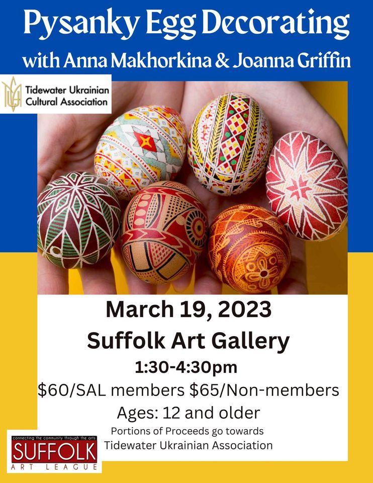 Ukrainian Pysanky Egg Decorating Class , SAG The Suffolk Art Gallery