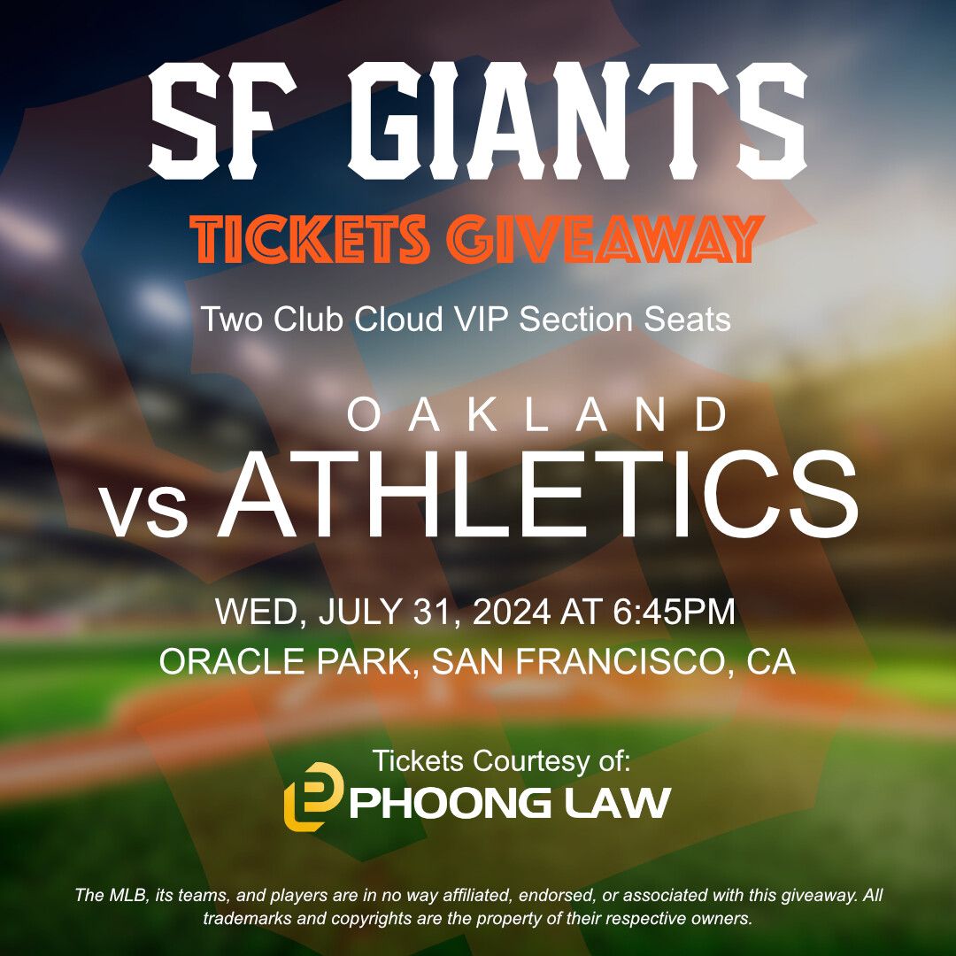 Athletics at San Francisco Giants at Oracle Park