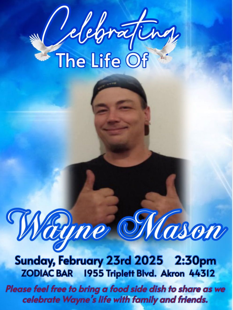 Wayne Mason Celebration of Life @ Zodiac Bar