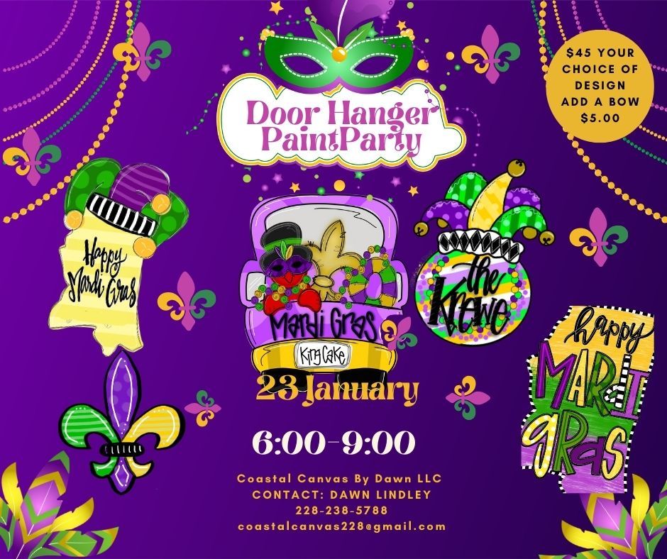 SUNKIST COUNTRY CLUB DOOR HANGER PAINT PARTY THURSDAY, JANUARY 23RD 6-9