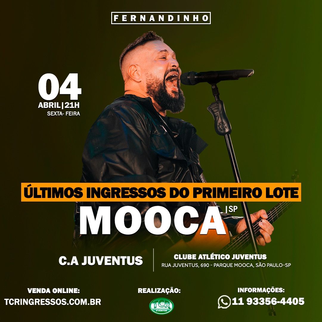 Show gospel com Fernandinho - Mo\u00f3ca\/SP