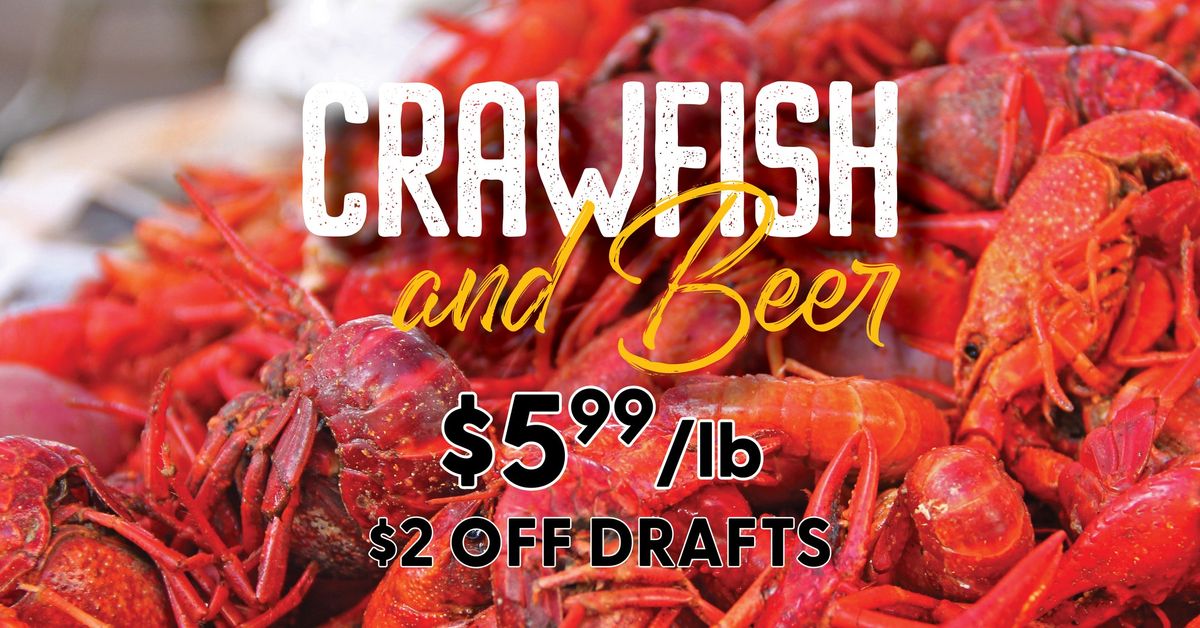 $5.99\/lb Crawfish  &  Live Music with JIMMY BARCUS at Rockfish Frisco