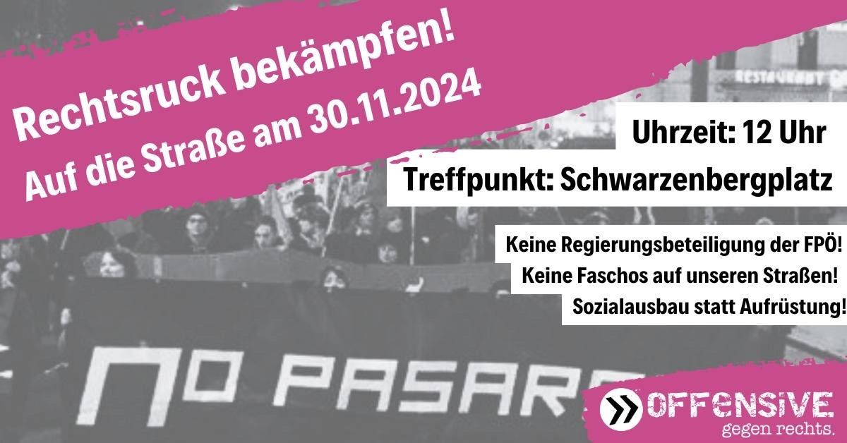 Rechtsruck bek\u00e4mpfen! Auf die Stra\u00dfe am 30. November: Demo gegen den faschistischen Aufmarsch