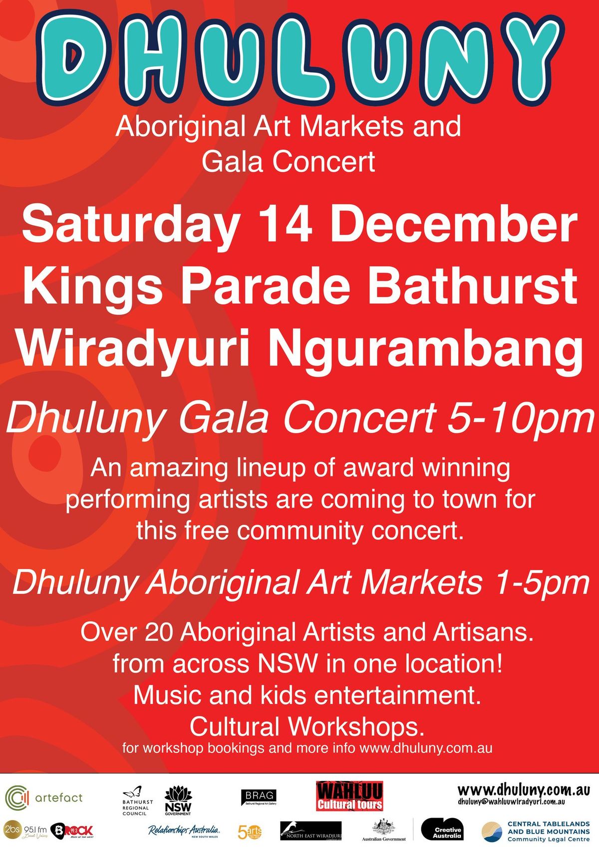 Dhuluny Aboriginal Art Markets and celebration CONCERT