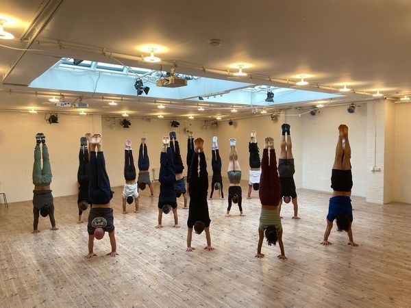 Handstand in Berlin, GERMANY