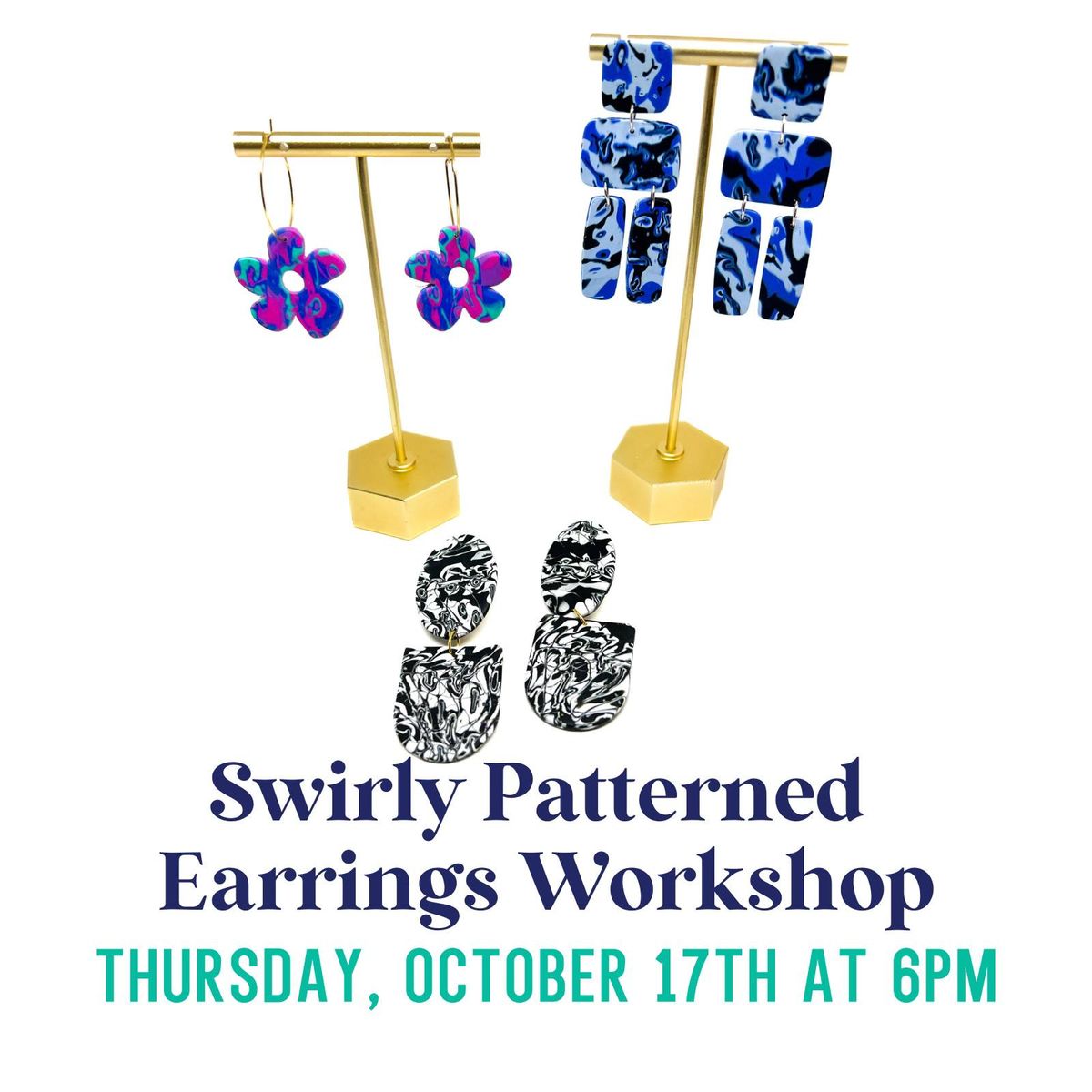 Swirly Patterned Earrings Workshop