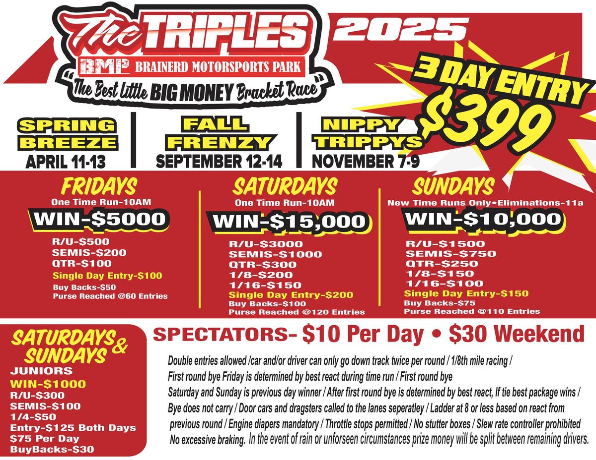 The Triples...The Best Little BIG MONEY Bracket Race