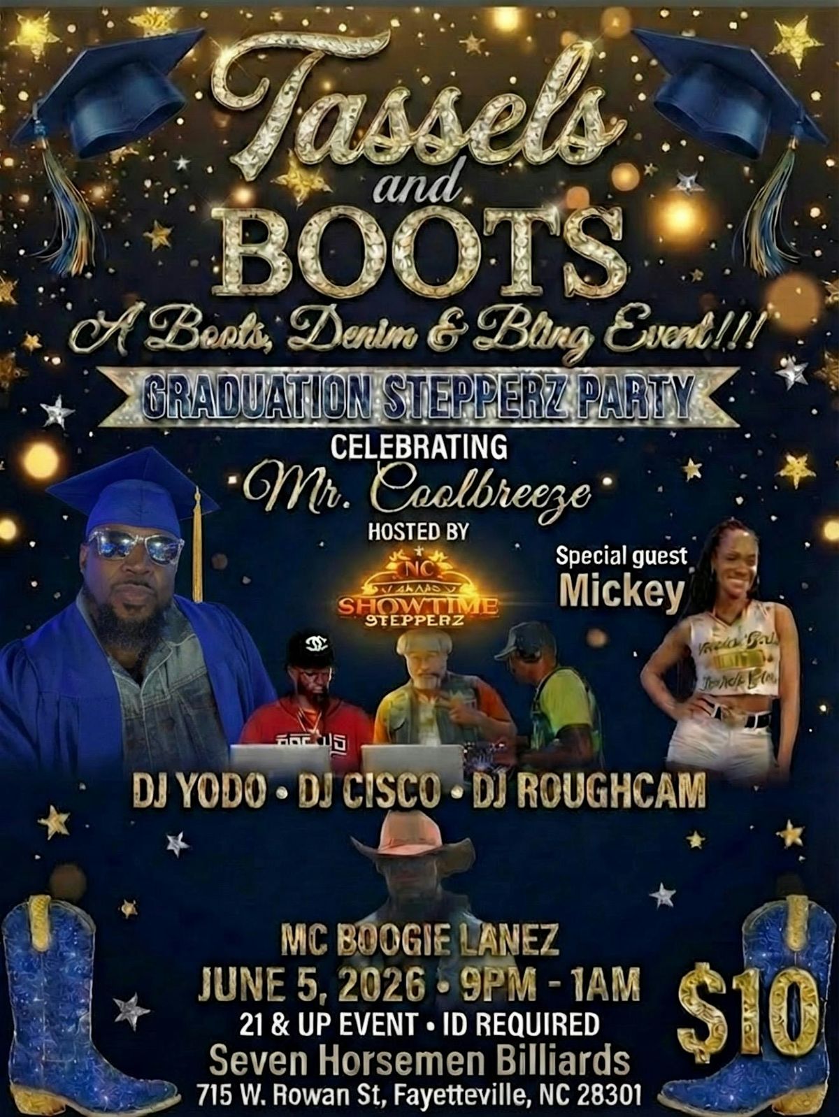 Mr. Cool breeze\u2019s Graduation Stepperz Party