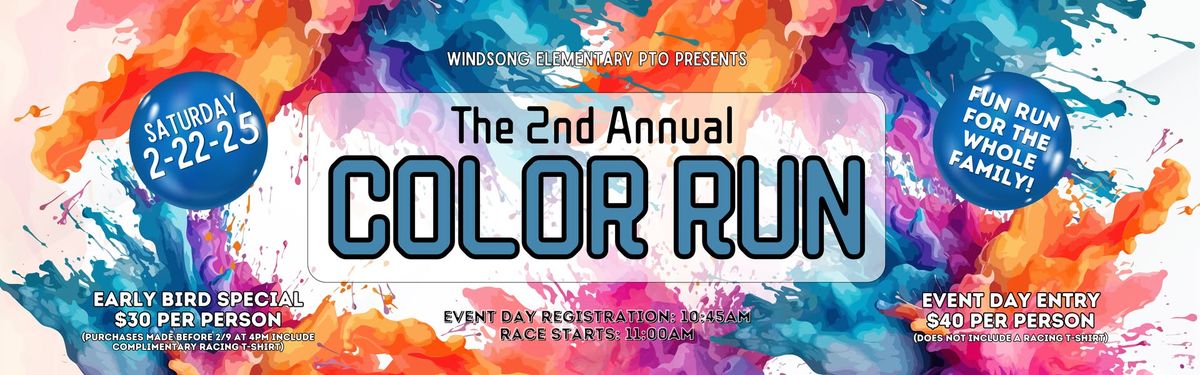 2nd Annual Windsong Color Run