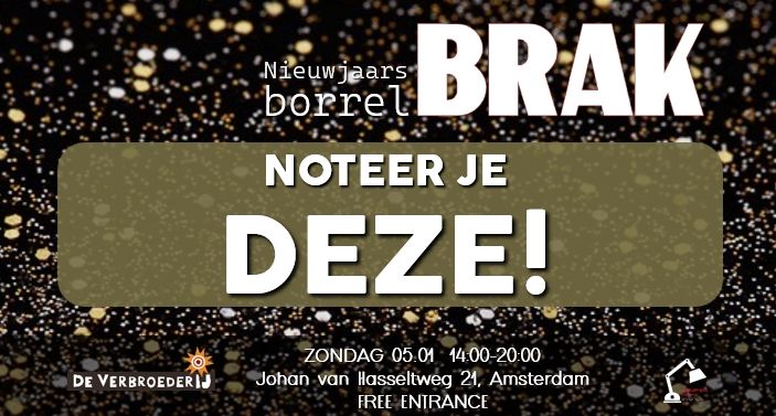 Brak Nieuwjaarsborrel - De VerbroederIJ Amsterdam \u2013 Gratis entree