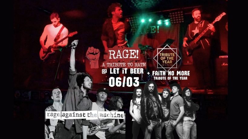 RAGE! (Tribute to RATM) + Tribute Of The Year (Faith No More Tribute) live @ Let It Beer