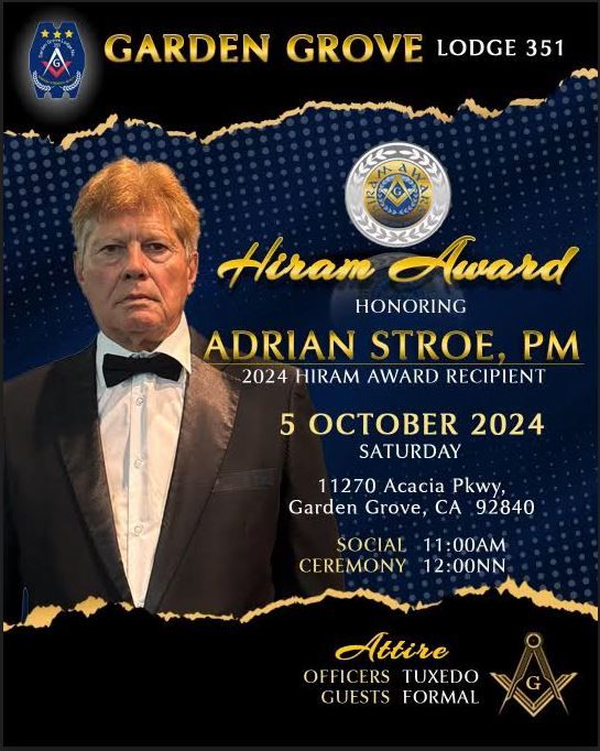 Hiram Award Presentation | Adrian Stroe, PM