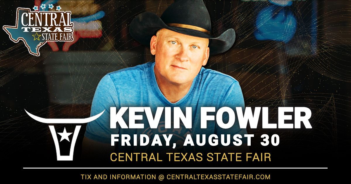 Kevin Fowler with Austin Williams at the Central Texas State Fair