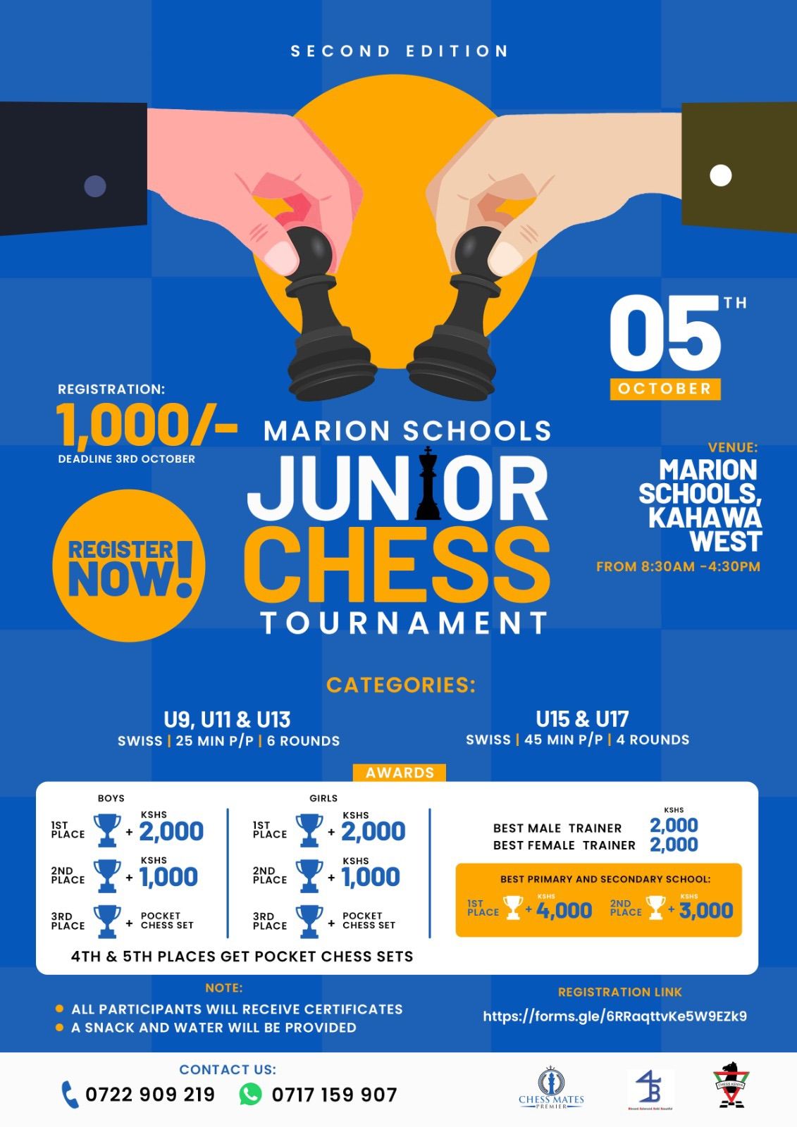 2nd Edition - Marion Schools Junior Chess Tournament 2024