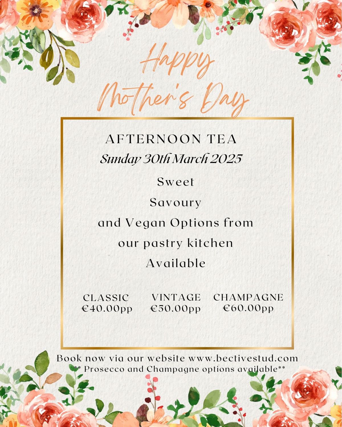 Mothers Day at Bective Tearooms