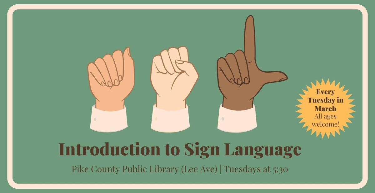 Sign Language Class