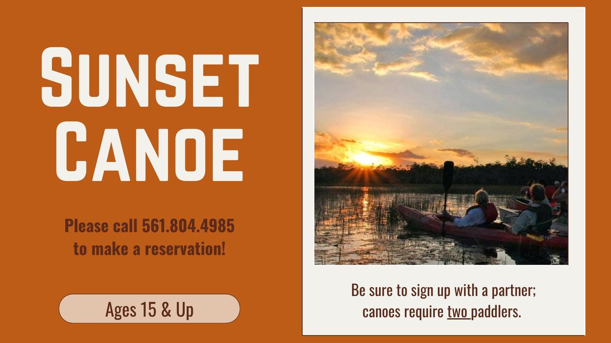 Sunset Canoe