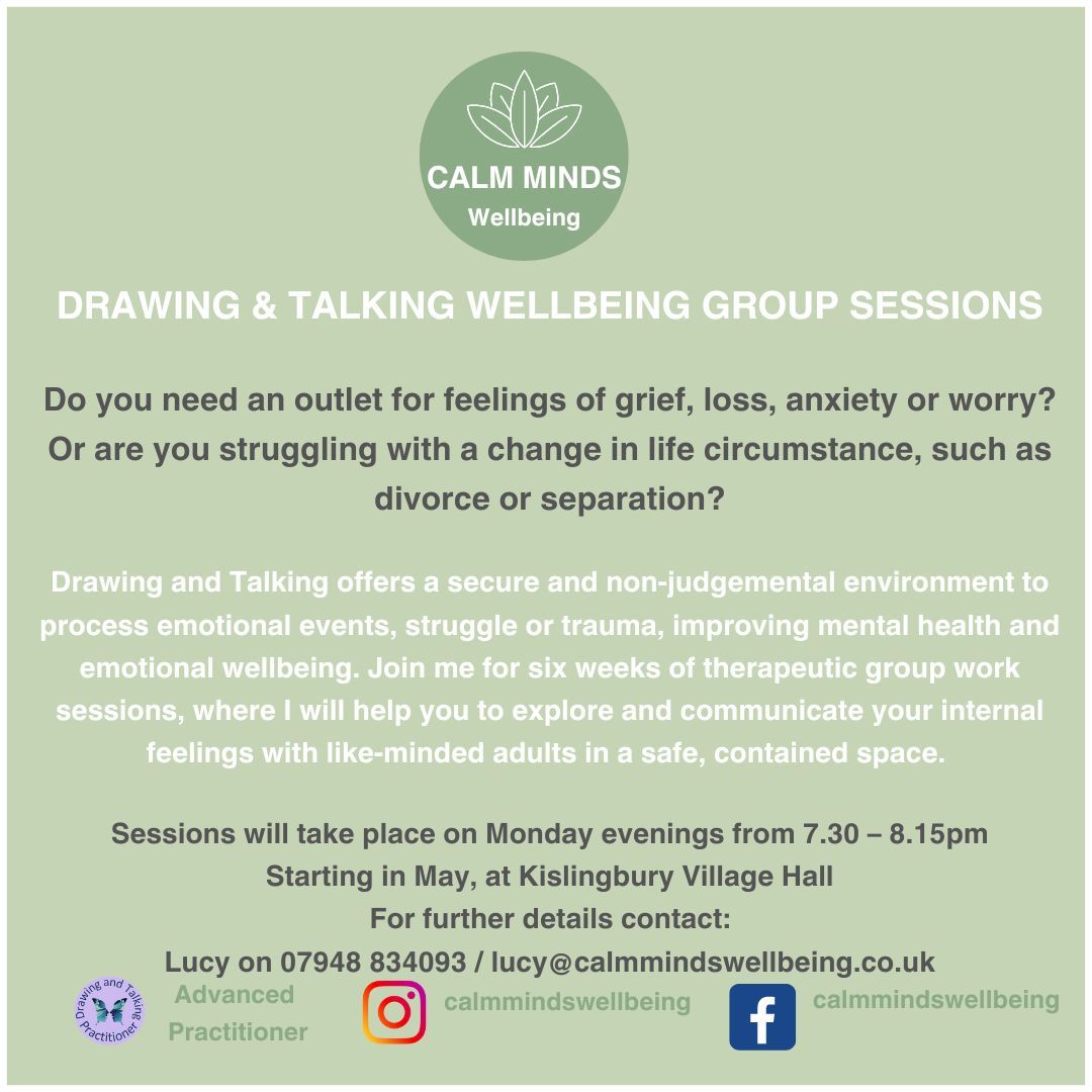 Drawing and Talking Wellbeing Group Sessions