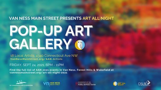 Pop-Up Art Gallery at ART ALL NIGHT 2021 Van Ness