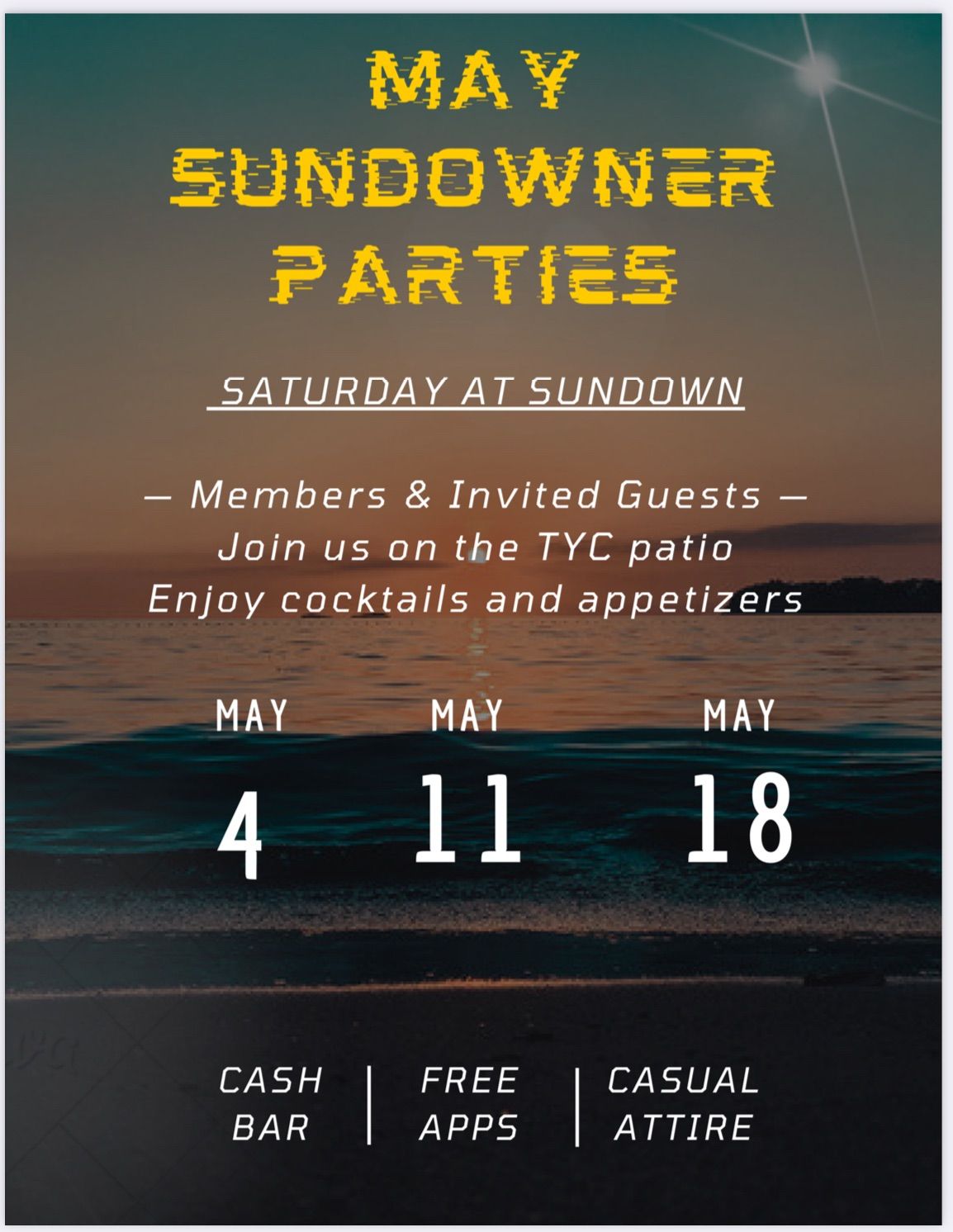 Sundowner Party ~ Members Only Event