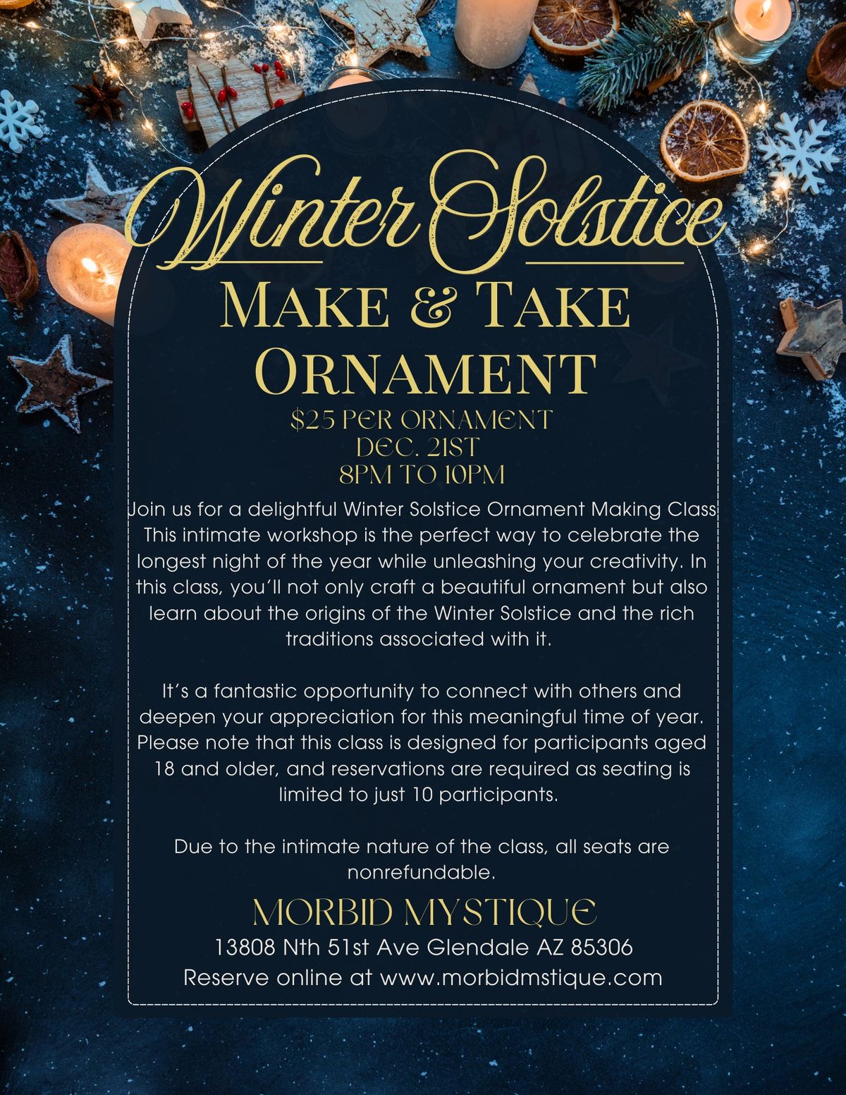 Winter Solstice Ornament Make & Take