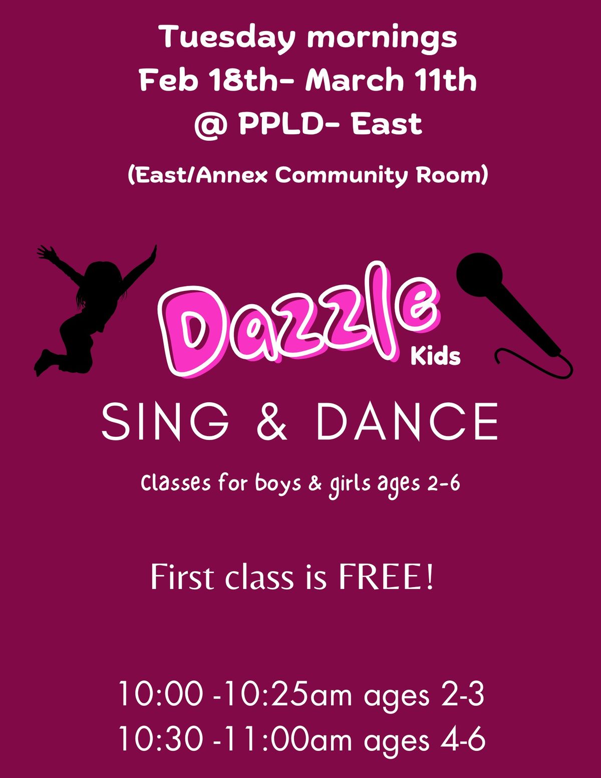 Dazzle Kids Sing and Dance Class