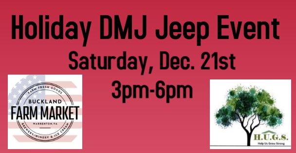 Holiday Jeep Event & Basic Goods Donation Drive!!!! 