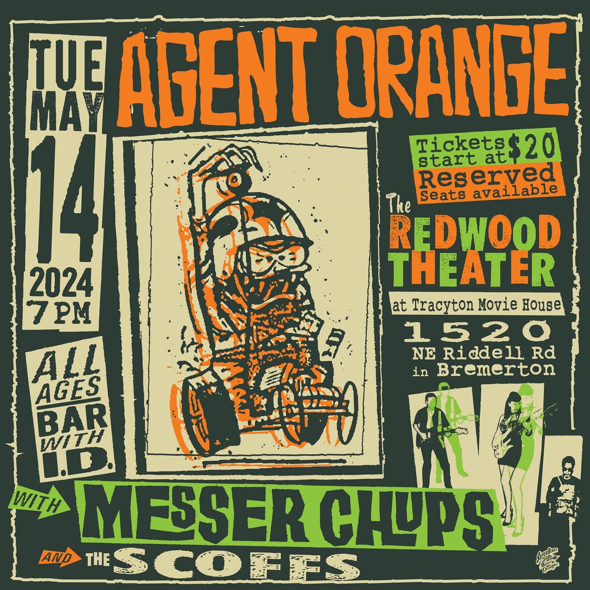 Agent Orange, Messer Chups and The Scoffs! All Ages Show!