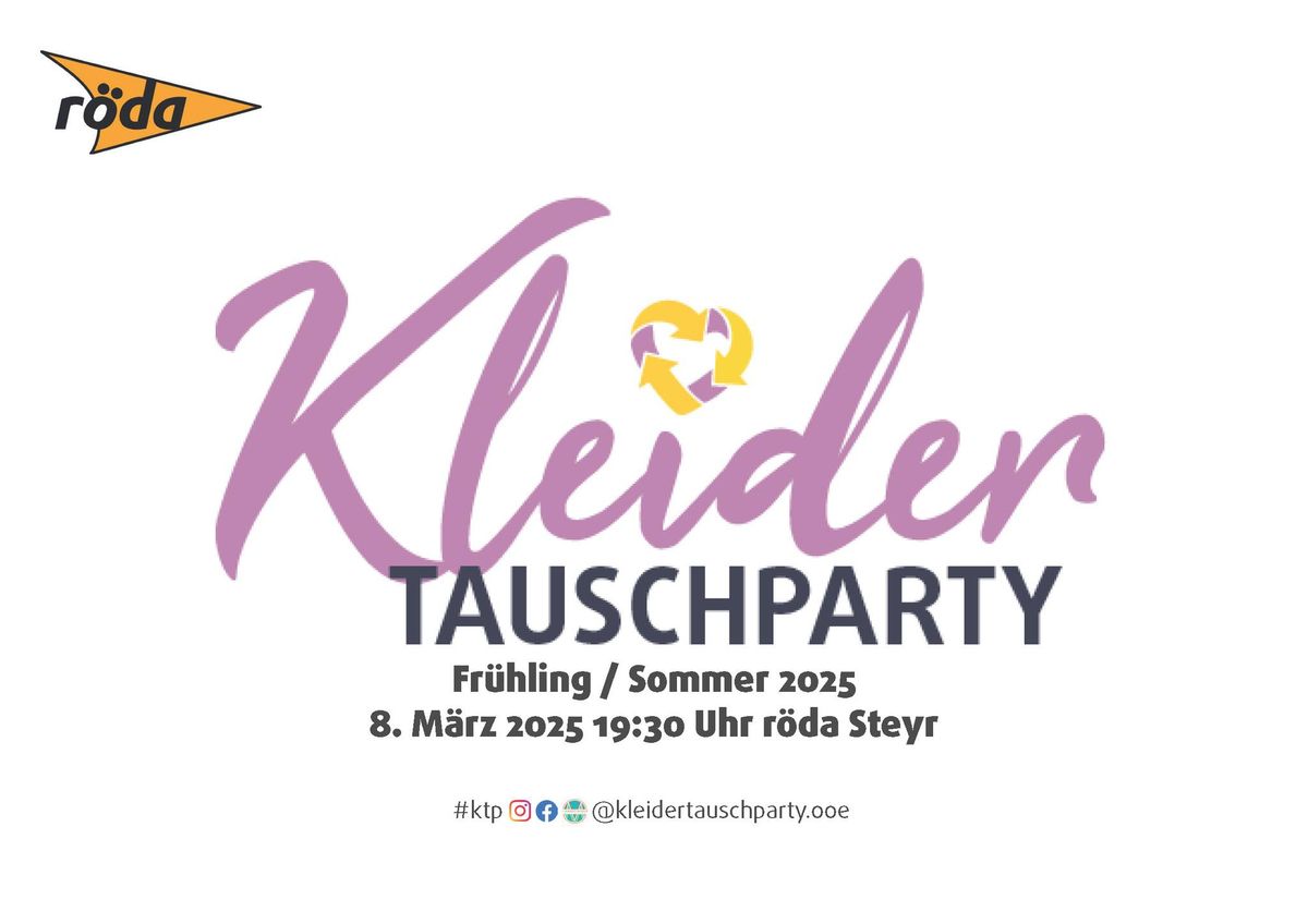 Kleidertauschparty #25 Fr\u00fchling\/Sommer 2025 in Steyr