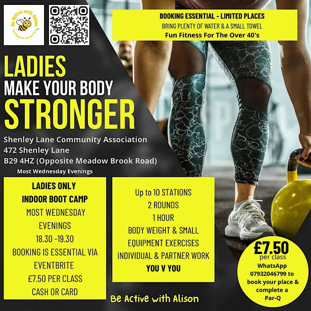 Ladies Only  Over 40's ish Bootcamp