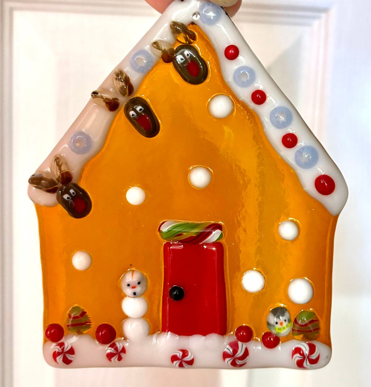 Gingerbread Fused Glass