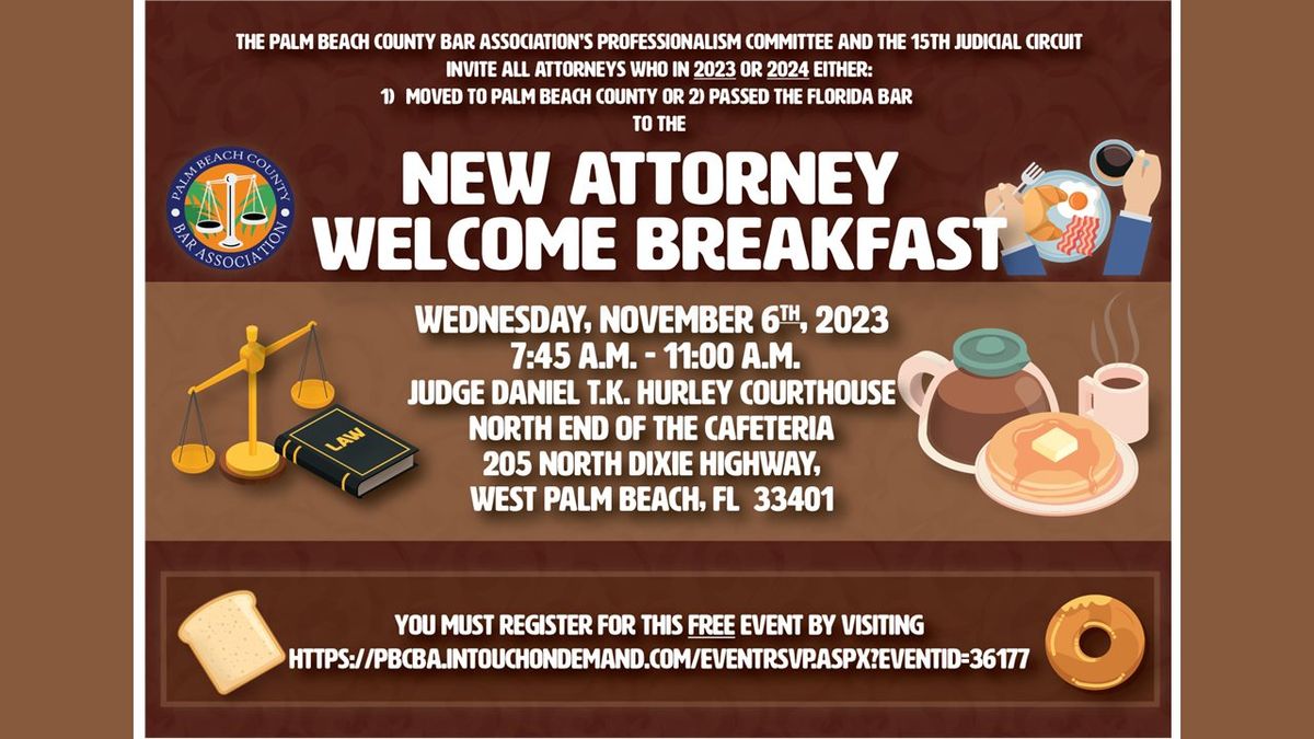 New Attorney Welcome Breakfast