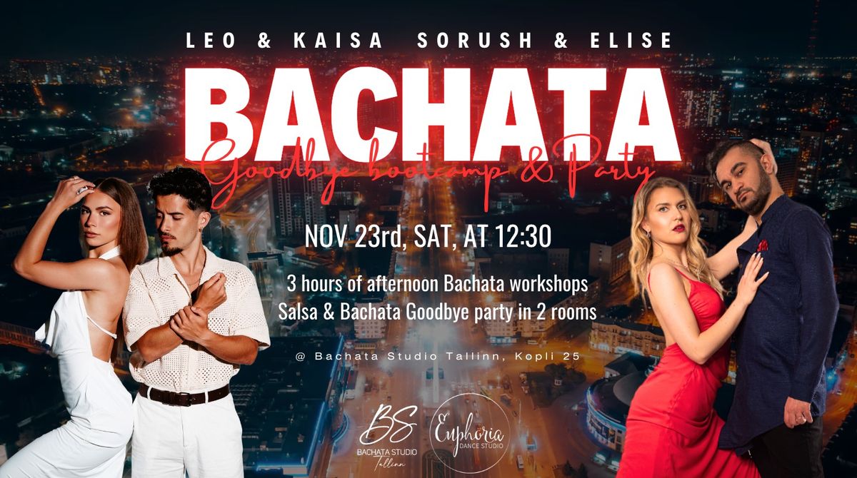 \u2728\ud83e\udd0d Bachata Goodbye bootcamp + party, Nov 23 \ud83d\udd25