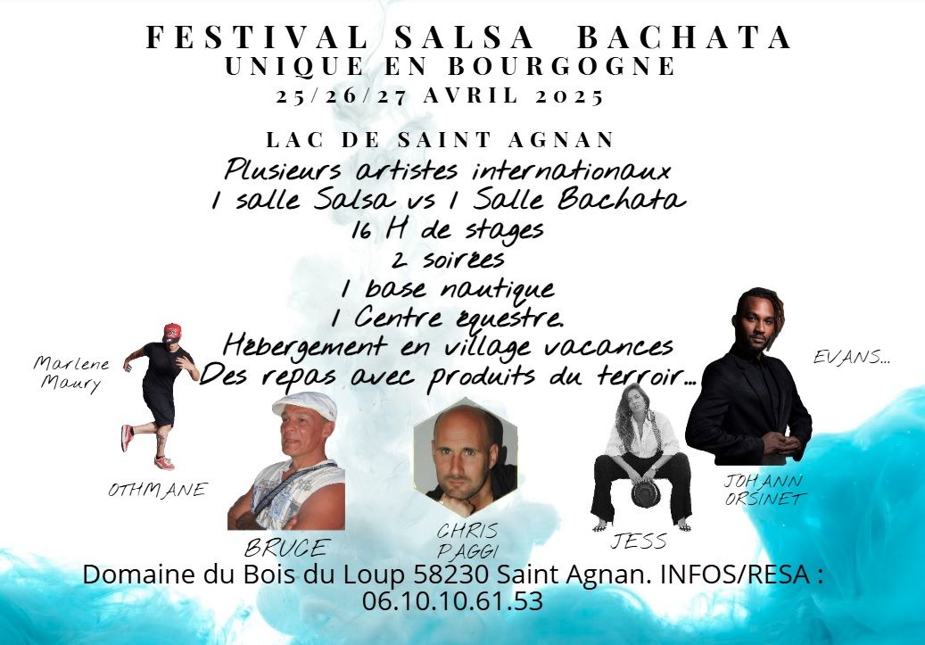 Festival Salsa Bachata en Morvan 25-26-27 Avril