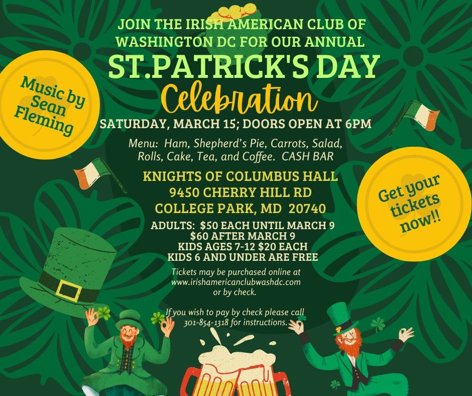 Annual St. Patrick's Day Celebration