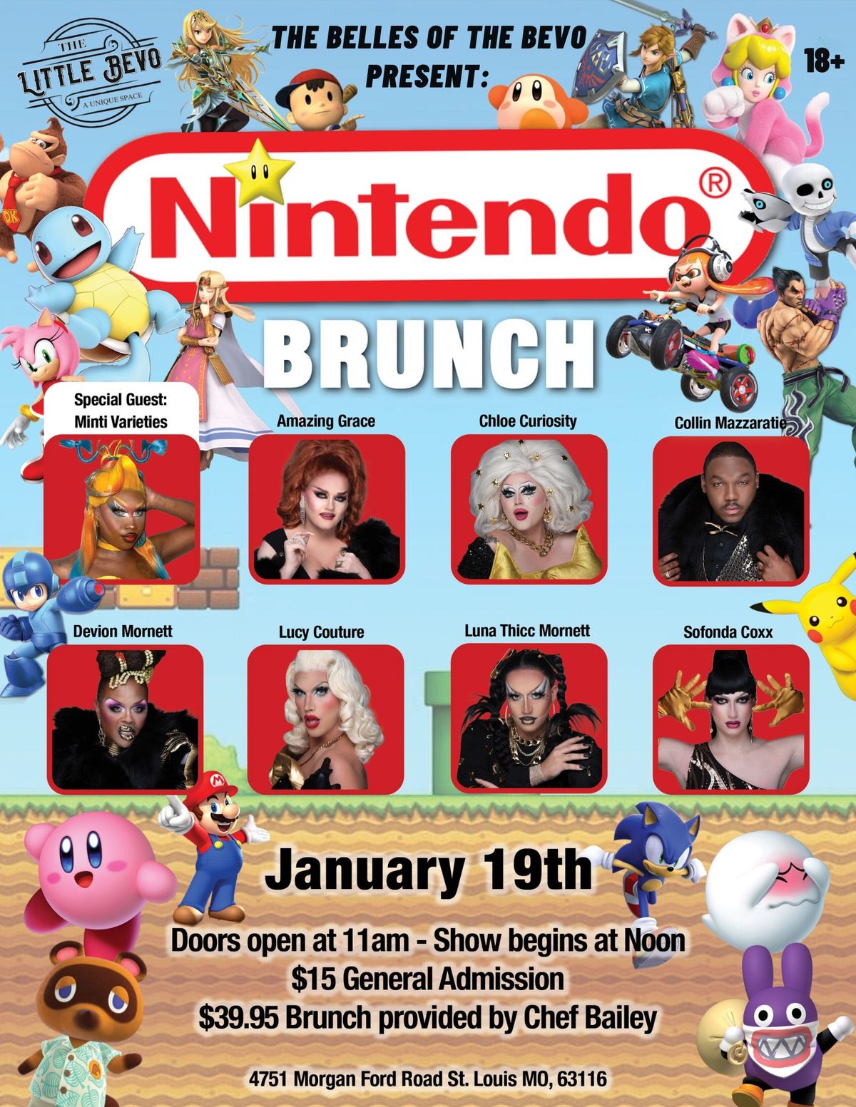 Nintendo Brunch: A Drag Tribute to Your Favorite Game Characters