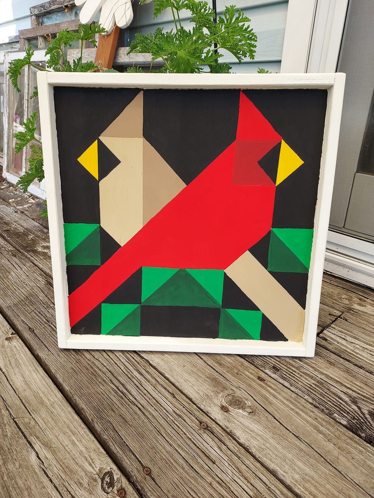 Cardinal Barn Quilt Paint Class or DIY