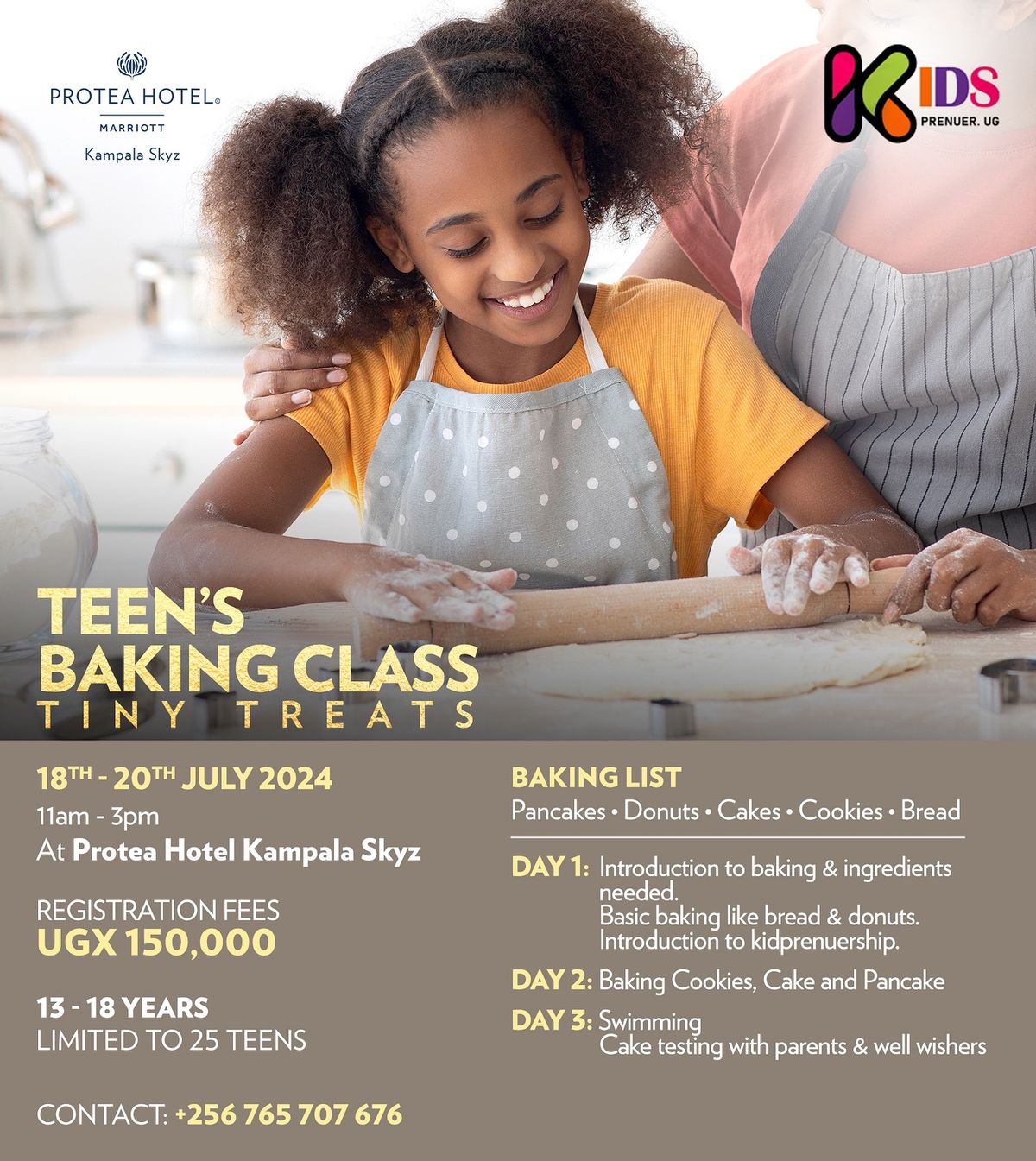 Teens cooking class