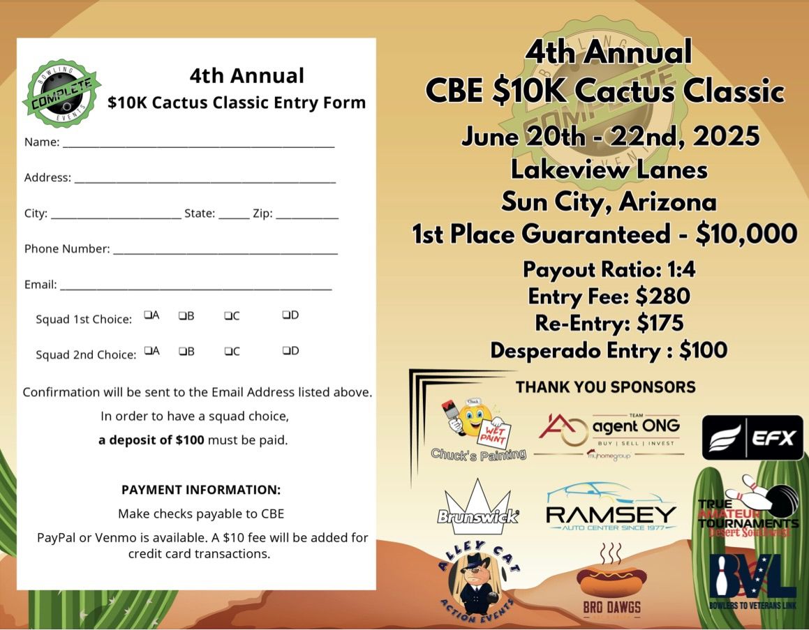 4th Annual CBE $10k Cactus Classic