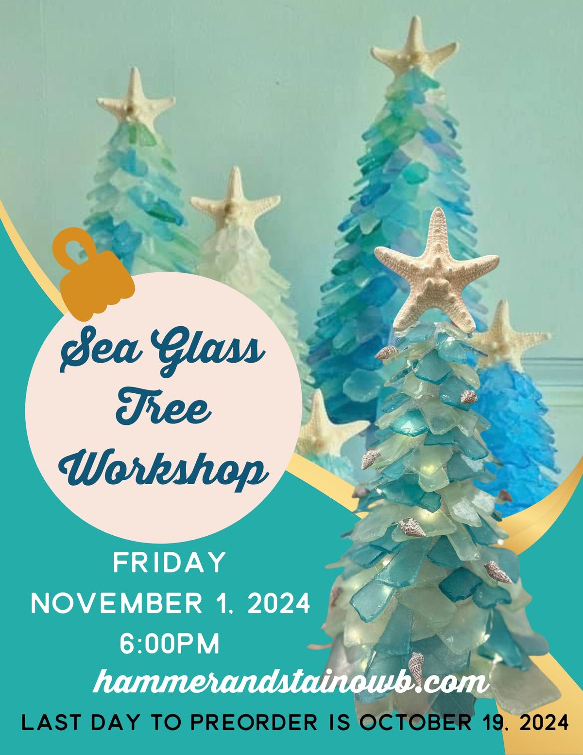 Faux Sea Glass Tree Workshop