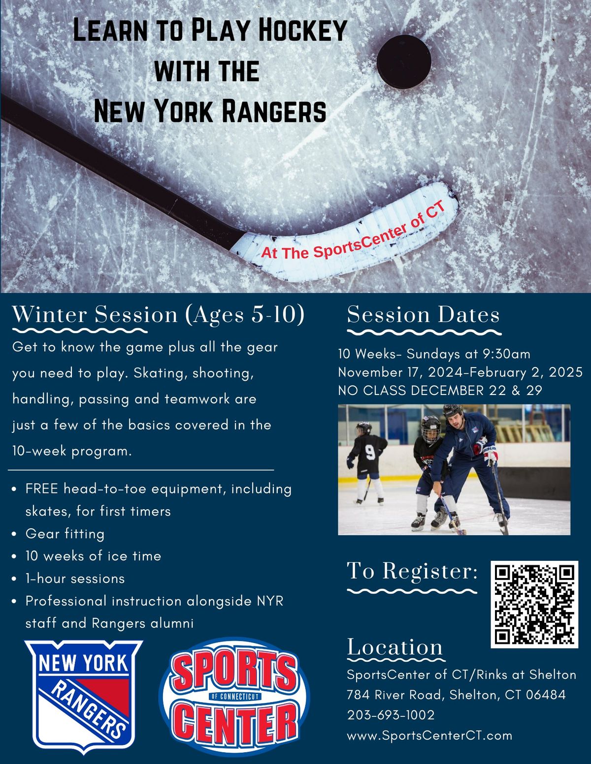 Learn to Play Hockey with the NYR (Winter 2024-2025)