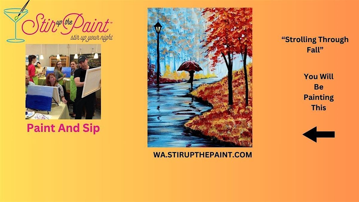 Seattle Paint and Sip, Paint Party, Paint Night  With Stir Up The Paint