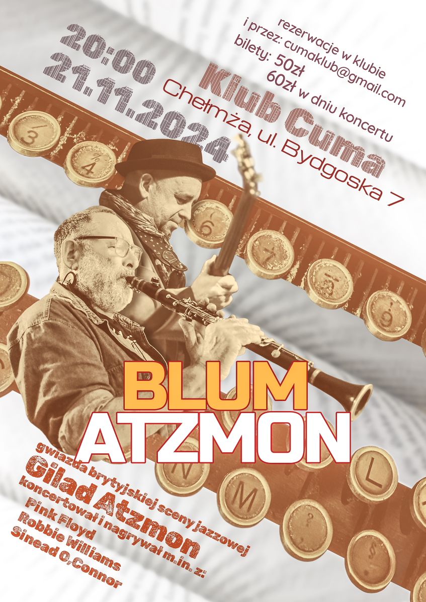 Koncert jazzowy  - Gilad Atzmon \/Aron Blum