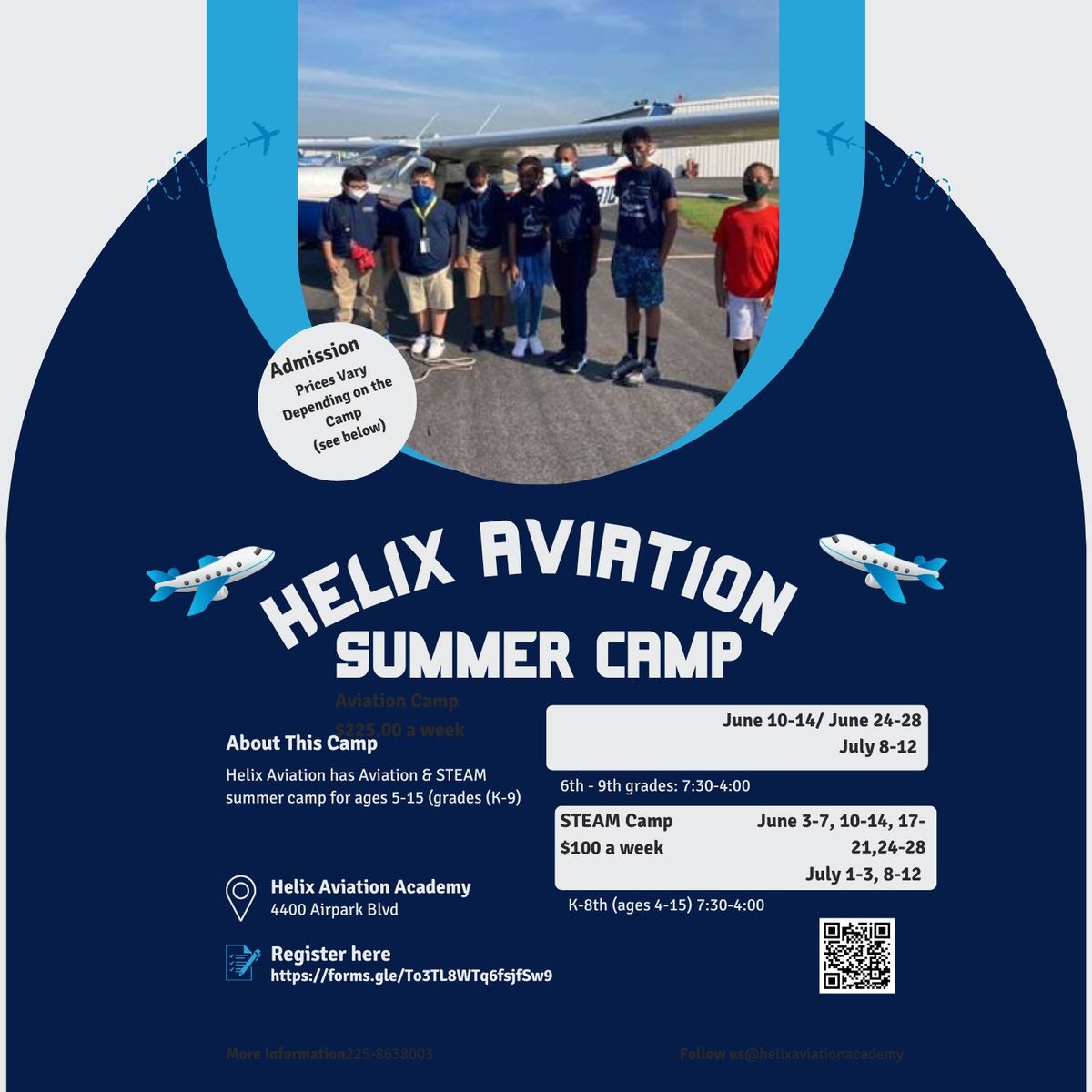 Helix Aviation Academy Summer Camp