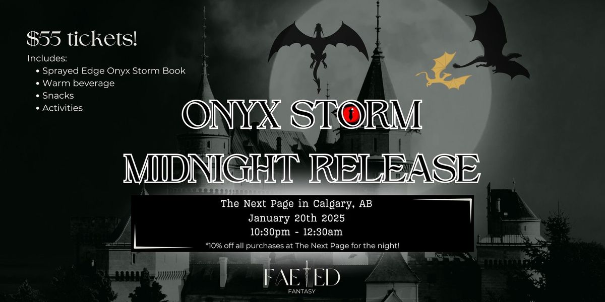 Onyx Storm Midnight Release Party