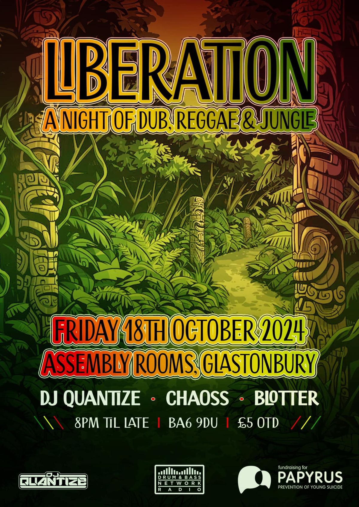 LIBERATION.. a night of.. DUB, REGGAE\u2026 and JUNGLE!