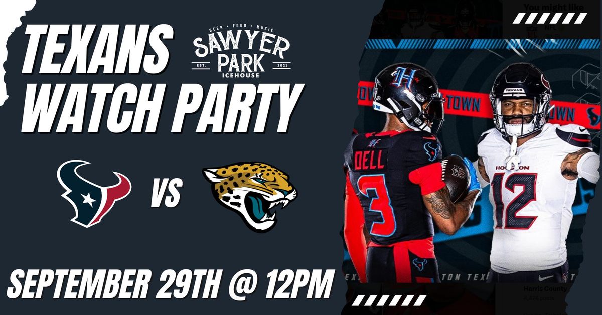 Texans vs Jaguars: Watch Party