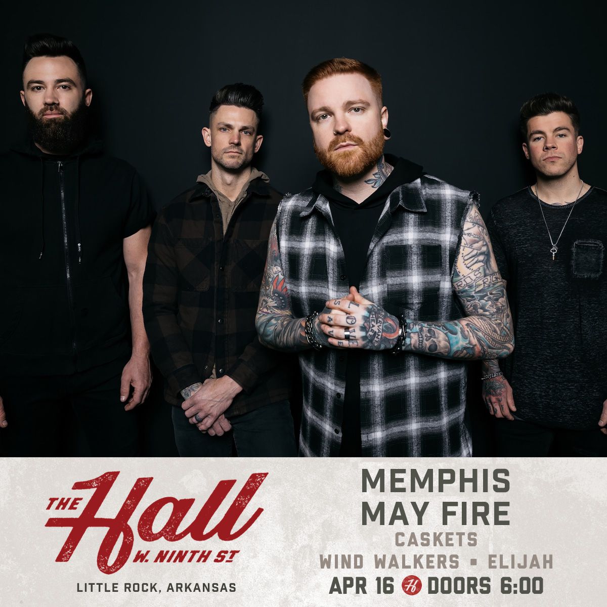 Memphis May Fire at The Hall - Little Rock